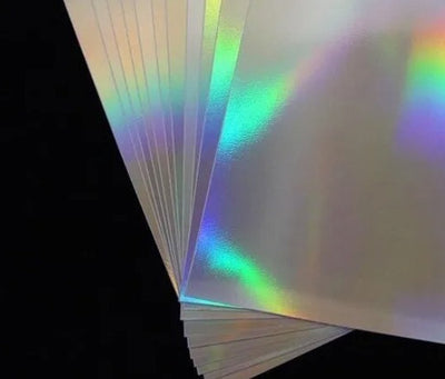 CARTULINA HOLOGRAFICA DISEÑOS PLATA  ECG 50X70 240 GR