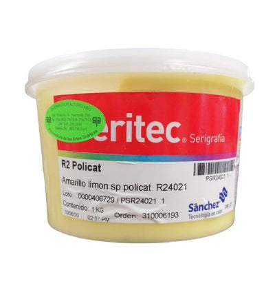 AMARILLO LIMON POLICAT TINTA 1 K R2 4011. TINTA EPOXICA, PARA VIDRIO, ALGUNOS PLASTICOS (POLIETILENO, POLIPROPILENO) Y METALES
