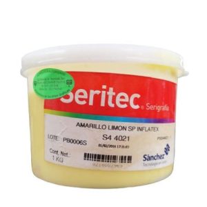 AMARILLO LIMON INFLATEX PUFF TINTA 1 K S4 4021. PARA TELAS O TEXTILES PARA DAR IMPRESION REALZADA CON ASPECTO INFLADO Y TERMINADO AHULADO.