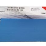 MANTILLA PARA PRENSA 254X385 CON 9 PERFORACIONES, DE OREJA, 3 CAPAS