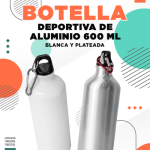 BOTELLA DE ALUMINIO DEPORTIVA 600 ML