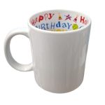 TAZA BLANCA HAPPY BIRTHDAY 11 OZ SUBLIMACION