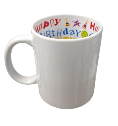 TAZA BLANCA HAPPY BIRTHDAY 11 OZ SUBLIMACION