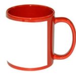 TAZA ROJA CON VENTANA 11 OZ