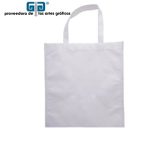 ECO BOLSA BLANCA POLIPROPILENO (NON WOVEN) C/FUELLE 24x39CMS