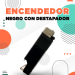 ENCENDEDOR  NEGRO CON DETAPADOR