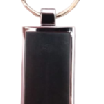LLAVERO KARPOS RECTANGULAR PLATA CON NEGRO