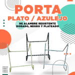 PORTA PLATO O PORTA AZULEJO DE ALAMBRE