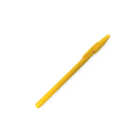 BOLIGRAFO (PLUMA) REDONDO AMARILLO 2  TAPON AMARILLO