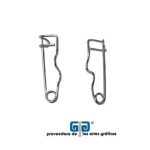 ALFILER, SEGURO O BROCHE METALICO PARA GAFETE CON 50 PIEZAS  2 CMS