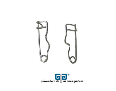 ALFILER, SEGURO O BROCHE METALICO PARA GAFETE CON 50 PIEZAS  2 CMS