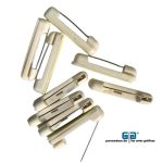 ALFILER PARA GAFETE CON ADHESIVO  COLOR BLANCO  50 PIEZAS BROCHE