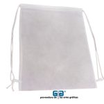 MORRAL BLANCO NON WOVEN  40x34 CM PARA SUBLIMAR Y SERIGRAFIA SUBLIMACION YTISPA