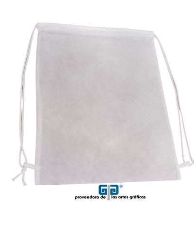 MORRAL BLANCO NON WOVEN 40x34 CM PARA SUBLIMAR Y SERIGRAFIA SUBLIMACION YTISPA
