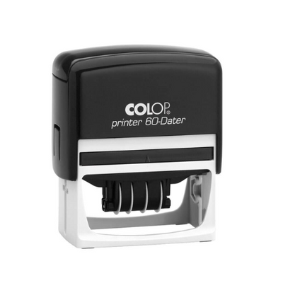 FECHADOR COLOP	PRINTER 60 FECHA CENTRAL MEDIDA	37 X 76 MM TINTA	NEGRO	AUTOENTINTABLE