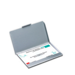 TARJETERO DE ALUMINIO PLATA