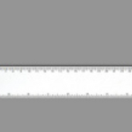 REGLA BLANCA CALIBRE 30 DE 30 CMS