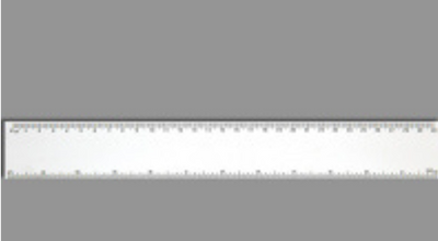 REGLA BLANCA CALIBRE 30 DE 30 CMS