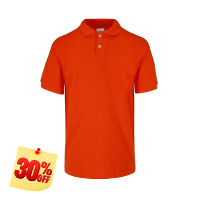 PLAYERA POLO 50% POLIESTER, 50% ALGODON/PREM 230GR MUJER NARANJA TALLA XL YTISPA
