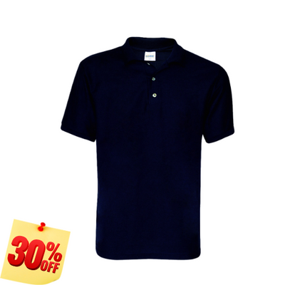 PLAYERA POLO 50% POLIESTER, 50% ALGODON/PREM 230GR HOMBRE AZUL MARINO TALLA S YTISPA