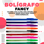 BOLIGRAFO O PLUMA FANCY COLORES