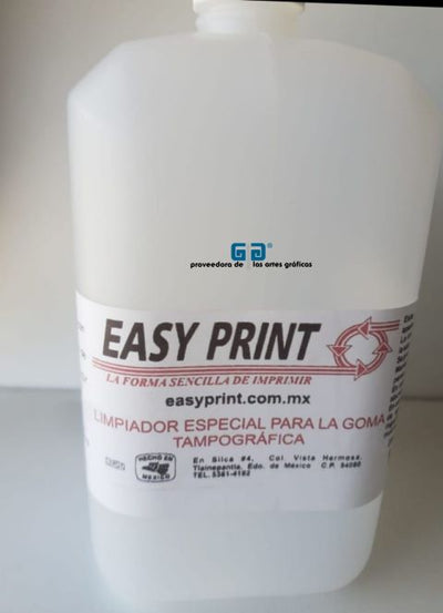 LIMPIADOR PARA GOMA TAMPOGRAFICA  1 LITRO