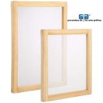 MARCO DE MADERA TENSADO MALLA BLANCA 30X40 CMS 90 PUNTOS POR Cm2