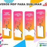 LLAVERO BLANCO MDF PARA SUBLIMAR