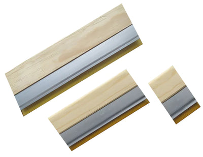 RASERO DE MADERA CON ALUMINIO DE 25 CMS ENCOGRAPHICS PARA SERIGRAFIA