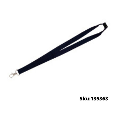 CORDON PLANO PARA GAFETE DESPRENDIBLE PORTAGAFETE  CON BROCHE SEGURIDAD AZUL MARINO