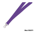 CORDON PLANO PARA GAFETE MORADA DESPRENDIBLE PORTAGAFETE  CON BROCHE SEGURIDAD