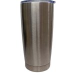 VASO ACERO INOXIDABLE 20 OZ PLATA ACERO CON TAPA