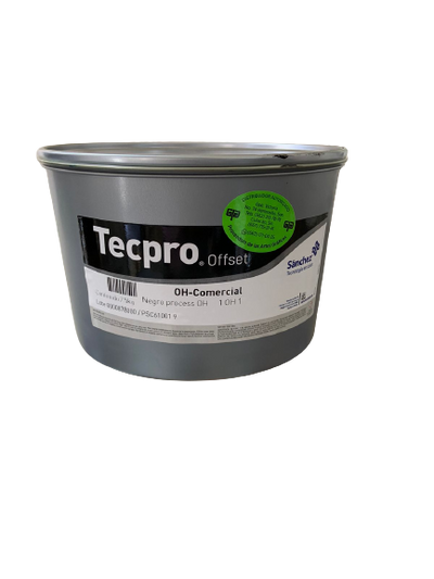 TINTA PARA PRENSA OFFSET COLOR	NEGRO PROCESS	CLAVE 1 OH 1	CONTENIDO 2.5 KG MARCA	TECPRO SANCHEZ	PRODUCCION EN MEXICO