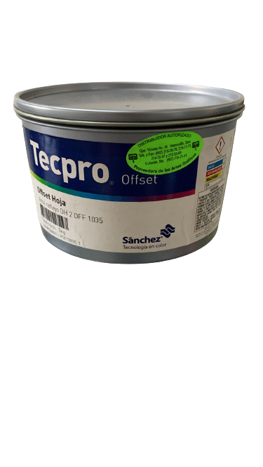 TINTA PARA PRENSA OFFSET COLOR AZUL REFLEJO CLAVE 2 OFF 1035 CONTENIDO 1 KG MARCA	TECPRO SANCHEZ	PRODUCCION EN MEXICO