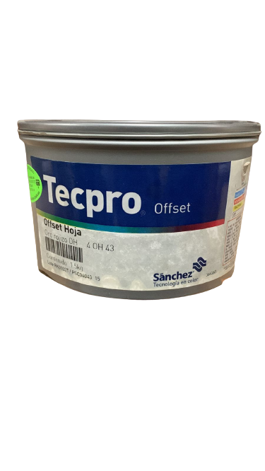 TINTA PARA PRENSA OFFSET COLOR ORO ROJIZO CLAVE 4 OH 43 CONTENIDO 1.5 KG MARCA	TECPRO SANCHEZ	PRODUCCION EN MEXICO