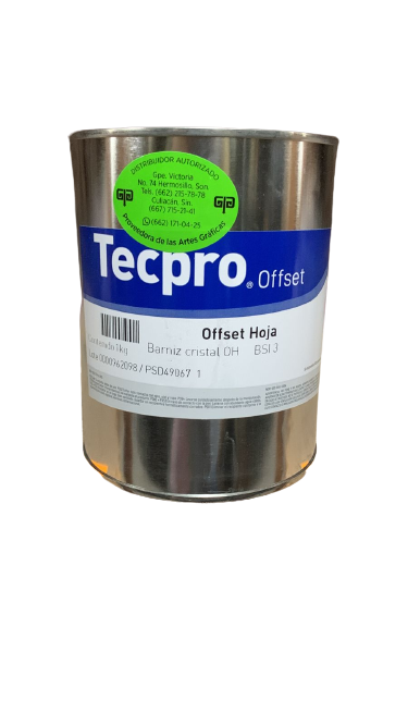 BARNIZ CRISTAL OH CLAVE	BSI 3 CONTENIDO 1 KG MARCA	TECPRO SANCHEZ	PRODUCCION EN MEXICO