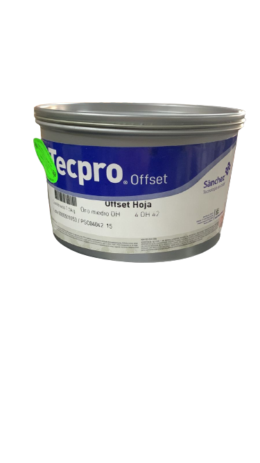 TINTA PARA PRENSA OFFSET COLOR	ORO MEDIO CLAVE 4 OH 42 CONTENIDO 1.5 KG MARCA	TECPRO SANCHEZ	PRODUCCION EN MEXICO