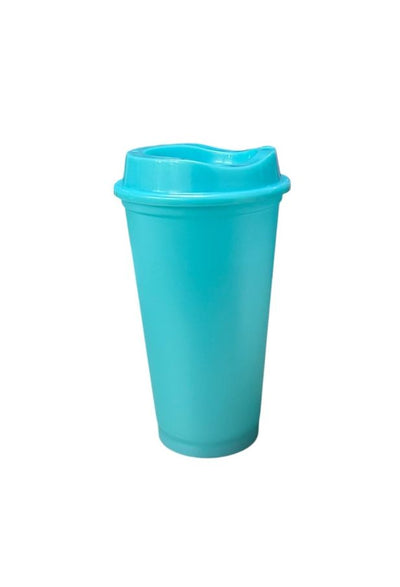 VASO CAFETERO STAR AZUL AQUA CON TAPA CAFETERA AZUL AQUA VASO DE 16 OZ